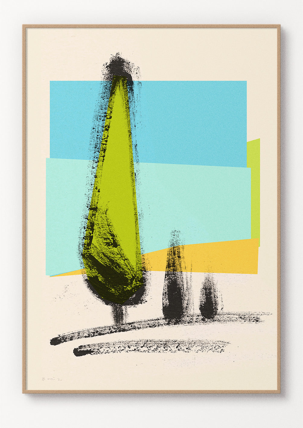 Brush Strokes - Pine tree